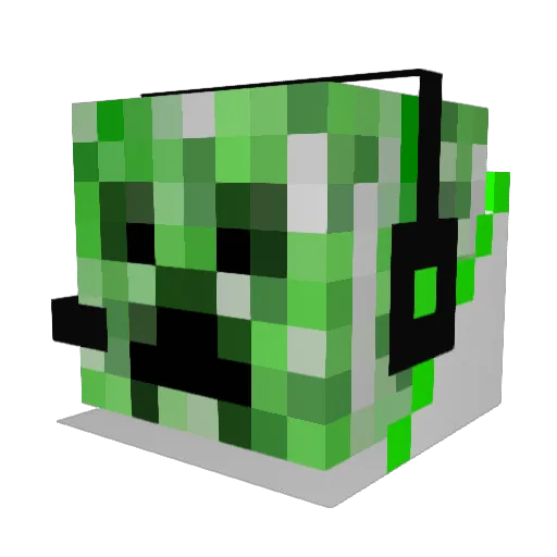 TomsLitze Minecraft avatar head, 3D render