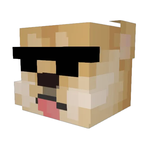 Tomscb07 Minecraft avatar head, 3D render