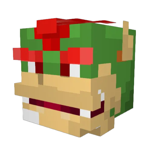 Tomskote Minecraft avatar head, 3D render
