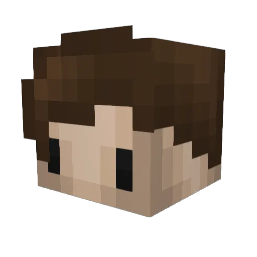 Tomson03 Minecraft avatar head, 3D render