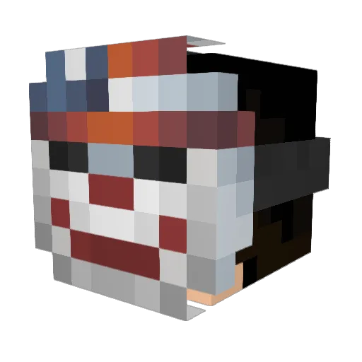 TomsterDP Minecraft avatar head, 3D render