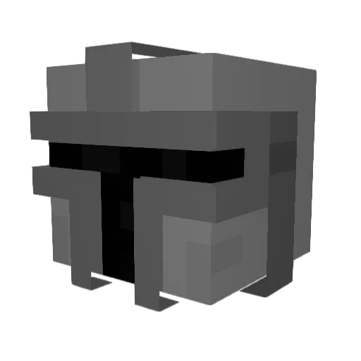 TomsterTom Minecraft avatar head, 3D render