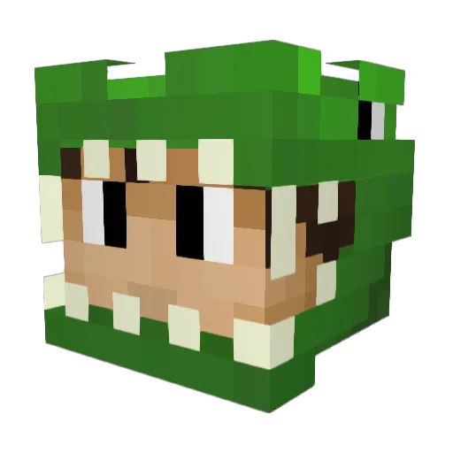 Tomsterz Minecraft avatar head, 3D render