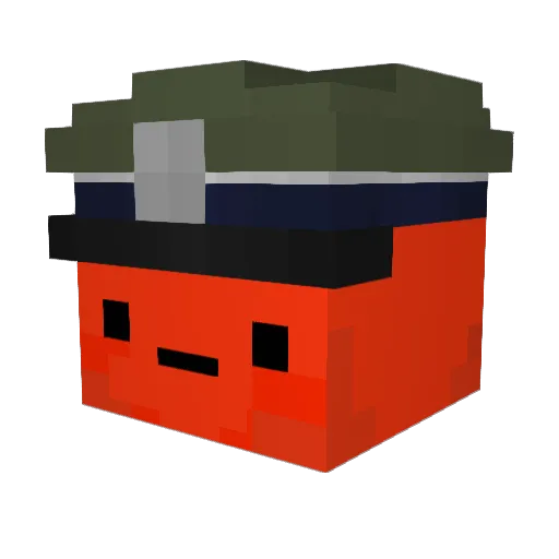 Tomtendo3510 Minecraft avatar head, 3D render