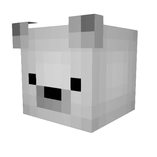 Tomtomlagalette Minecraft avatar head, 3D render