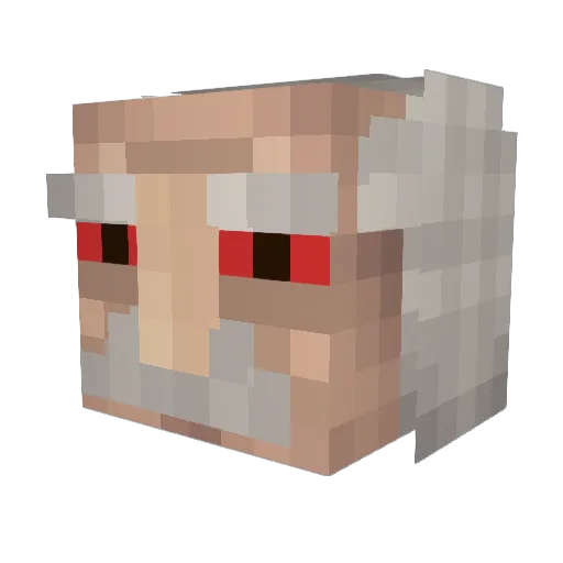 Tomuspaluchek Minecraft avatar head, 3D render