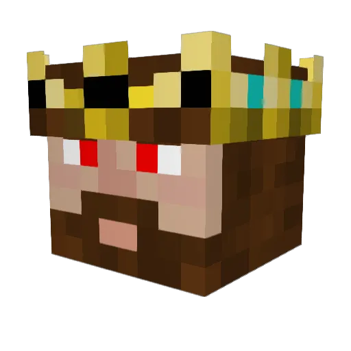 Tomveldhuizen Minecraft avatar head, 3D render