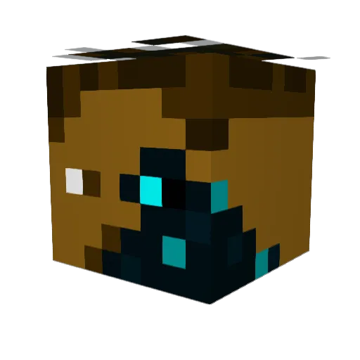 Tomwuk Minecraft avatar head, 3D render