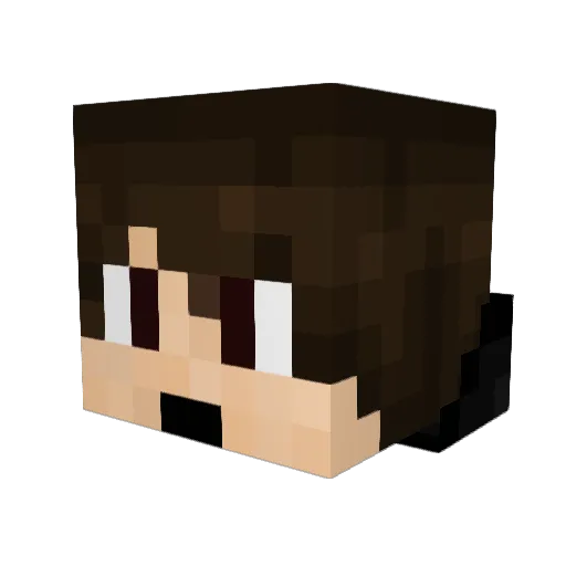 TomyC Minecraft avatar head, 3D render