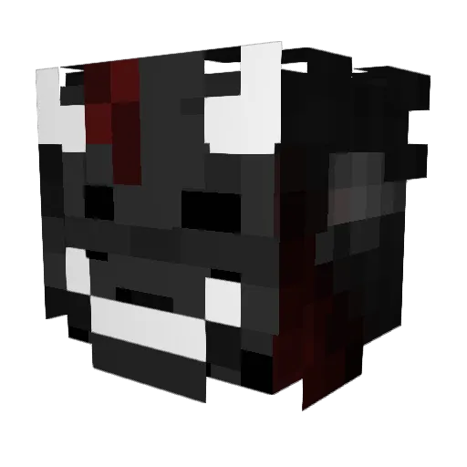 TomyLeTom Minecraft avatar head, 3D render