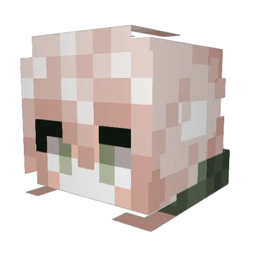 Tomy_2416 Minecraft avatar head, 3D render