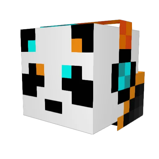 Tomy_gg Minecraft avatar head, 3D render