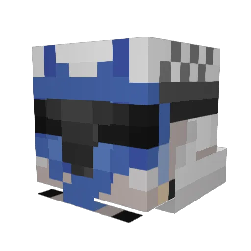 Tomygun14 Minecraft avatar head, 3D render