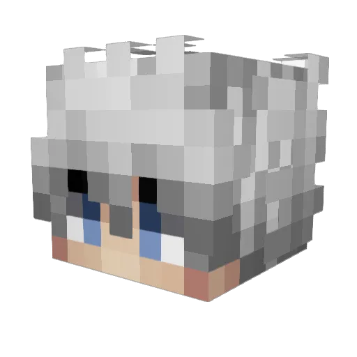 TomyyyymoT Minecraft avatar head, 3D render