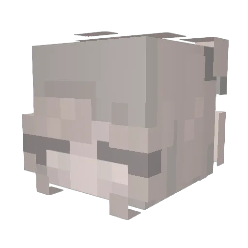 TonGix Minecraft avatar head, 3D render