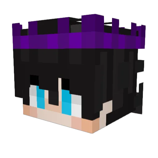 TonHallo Minecraft avatar head, 3D render