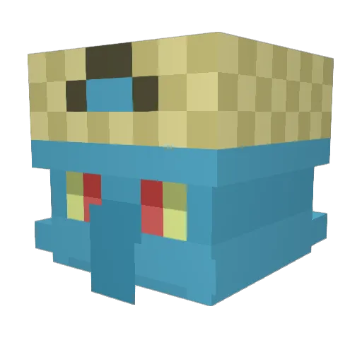 TonPereEnTongues Minecraft avatar head, 3D render