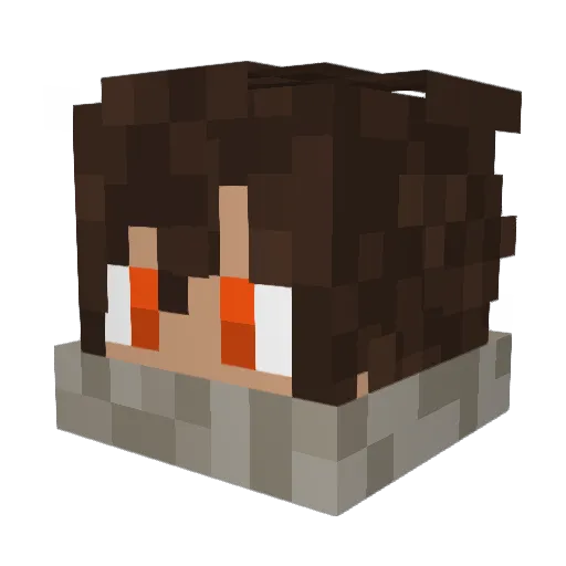 TonTheGreat Minecraft avatar head, 3D render