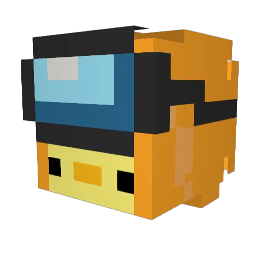 TonThonTonton Minecraft avatar head, 3D render