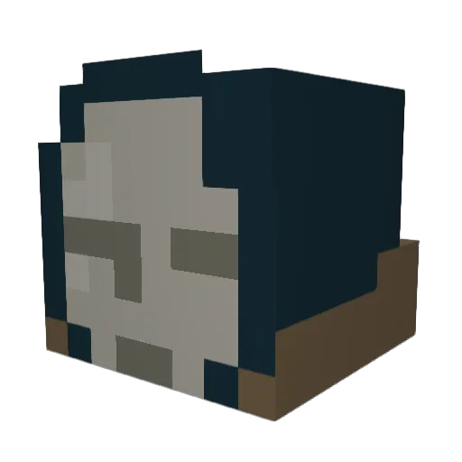 TonTonne Minecraft avatar head, 3D render