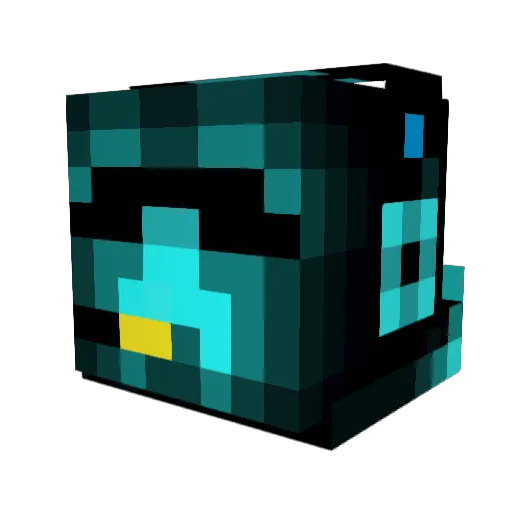 Tona02 Minecraft avatar head, 3D render
