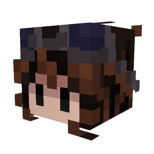 TonaJlka Minecraft avatar head, 3D render