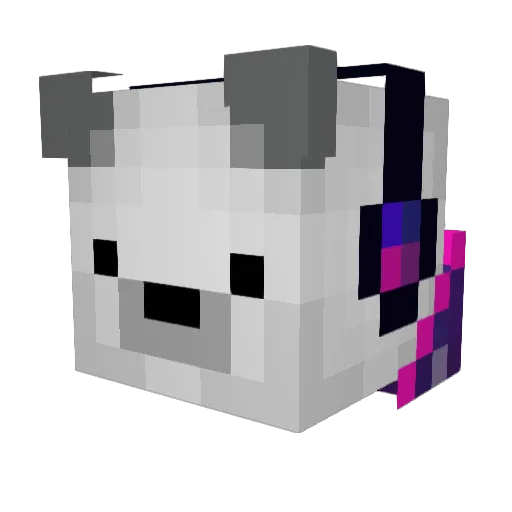 TonaMx Minecraft avatar head, 3D render