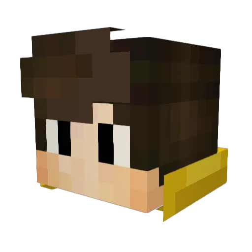 Tonarion_ Minecraft avatar head, 3D render