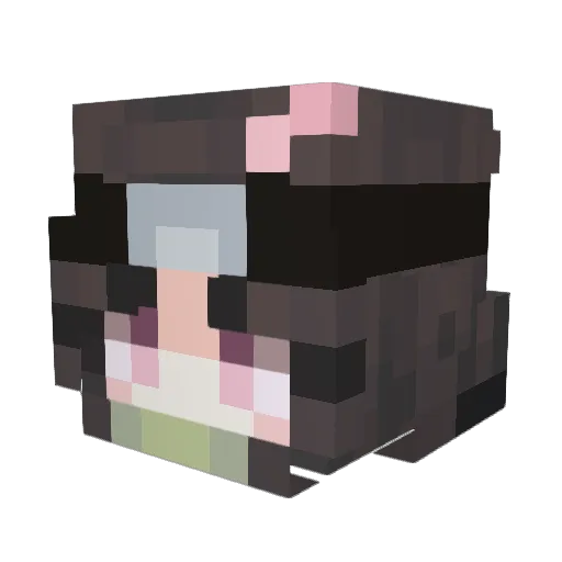 Tonatronk Minecraft avatar head, 3D render