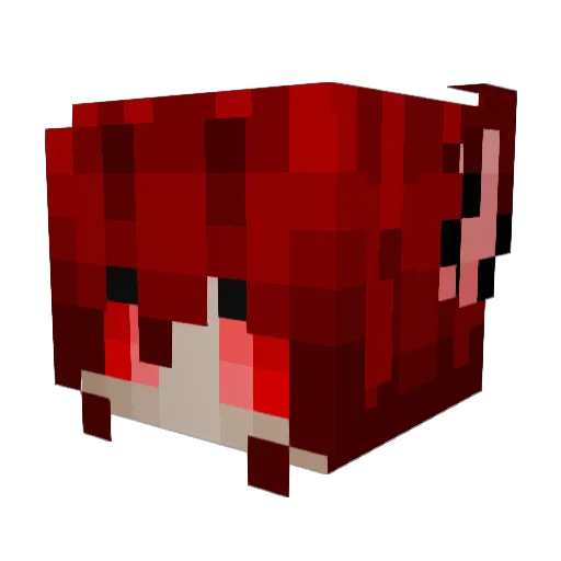 Tonby Minecraft avatar head, 3D render