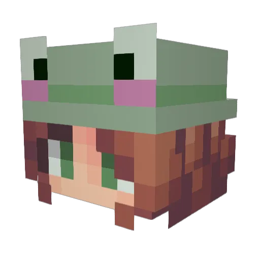 Tonchi71 Minecraft avatar head, 3D render