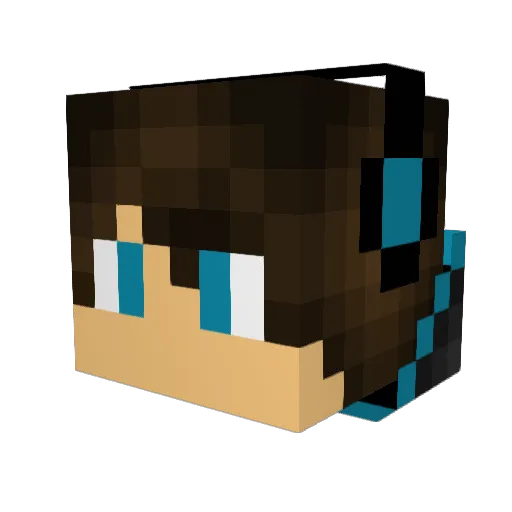 Tondalo Minecraft avatar head, 3D render