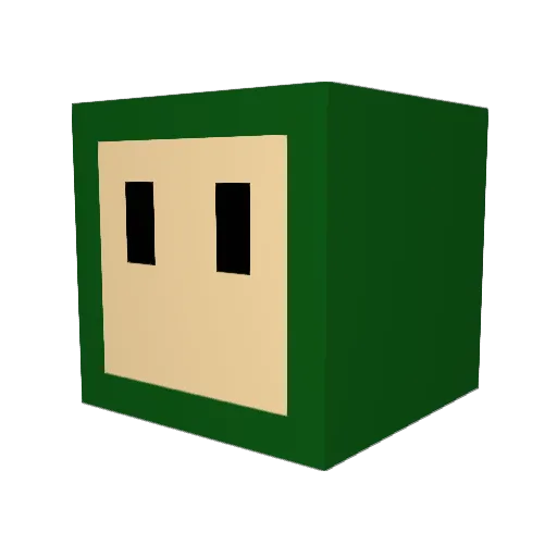 Toneya77 Minecraft avatar head, 3D render