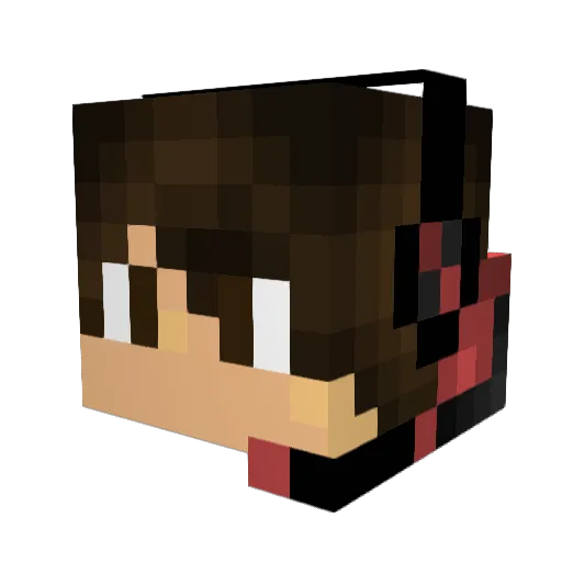 Tong0904 Minecraft avatar head, 3D render