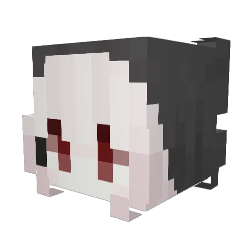 TongTongStar Minecraft avatar head, 3D render