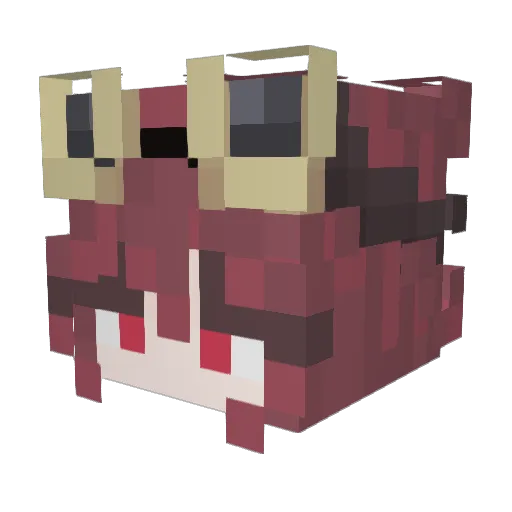 TongXiaoL Minecraft avatar head, 3D render