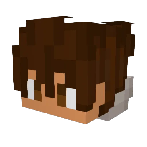 Toni1214 Minecraft avatar head, 3D render