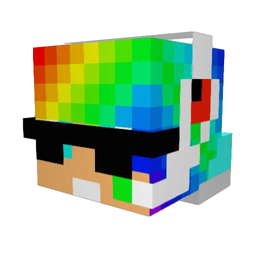 Toni7765 Minecraft avatar head, 3D render