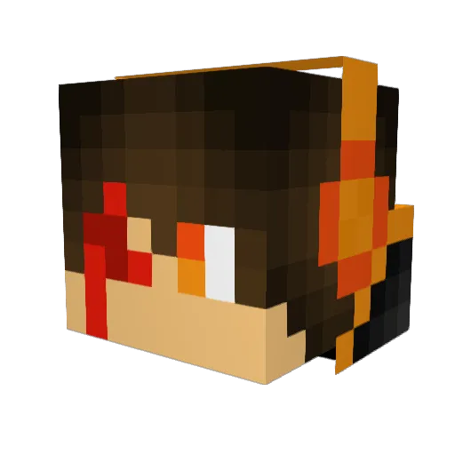 ToniBalloni Minecraft avatar head, 3D render