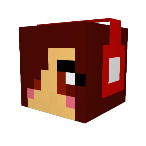 ToniBieber Minecraft avatar head, 3D render