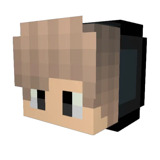 ToniGL Minecraft avatar head, 3D render