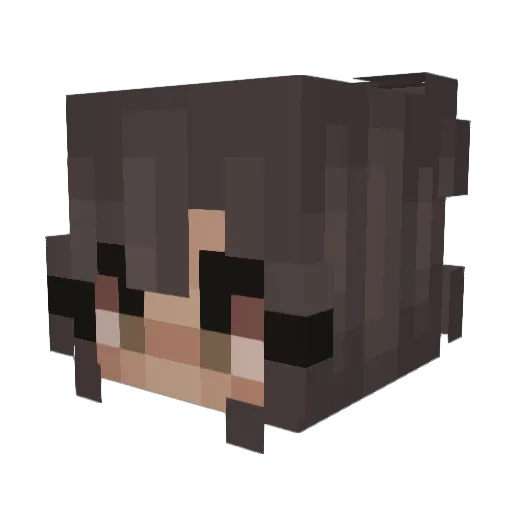 ToniMilkshakes Minecraft avatar head, 3D render