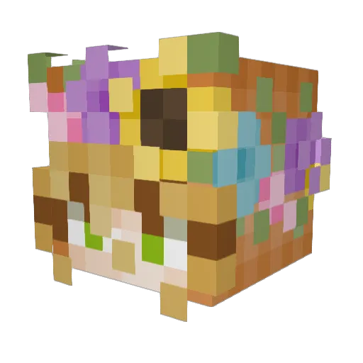 ToniPoloni Minecraft avatar head, 3D render