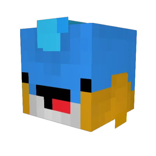 ToniTuna Minecraft avatar head, 3D render