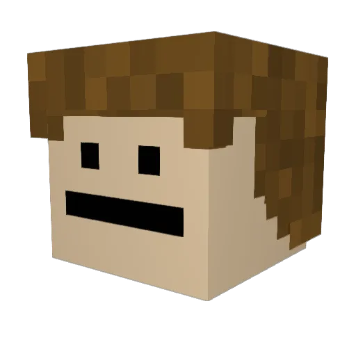 Toniboii Minecraft avatar head, 3D render