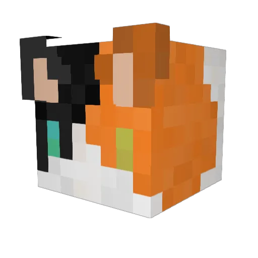 TonicHasPizza Minecraft avatar head, 3D render