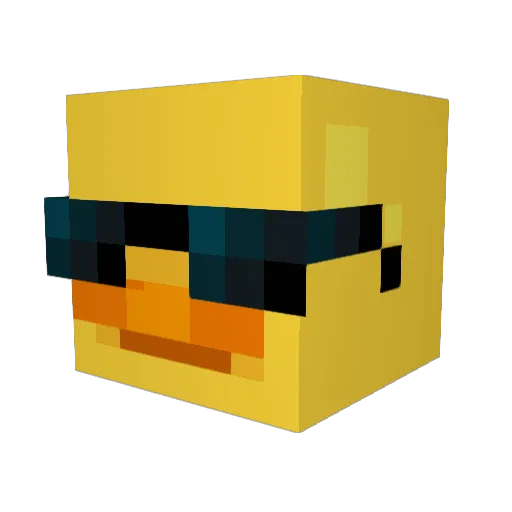 TonierJackson Minecraft avatar head, 3D render