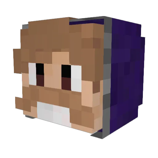 Tonigonn Minecraft avatar head, 3D render