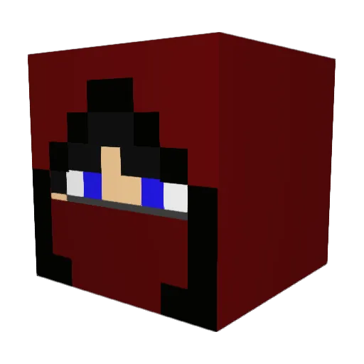 Tonimac Minecraft avatar head, 3D render