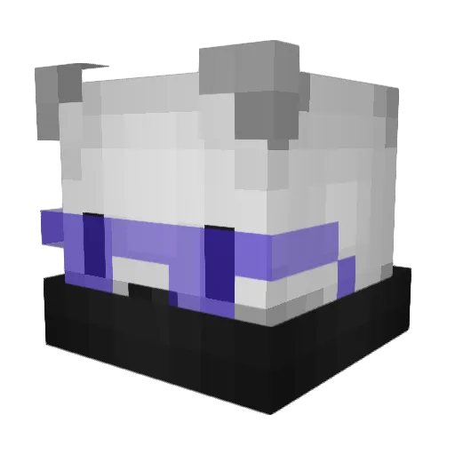 ToninMacarena Minecraft avatar head, 3D render